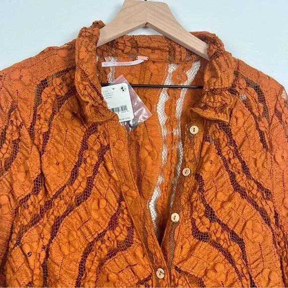 NWT Free People Shayla Lace Mini Dress - Picture 8 of 9